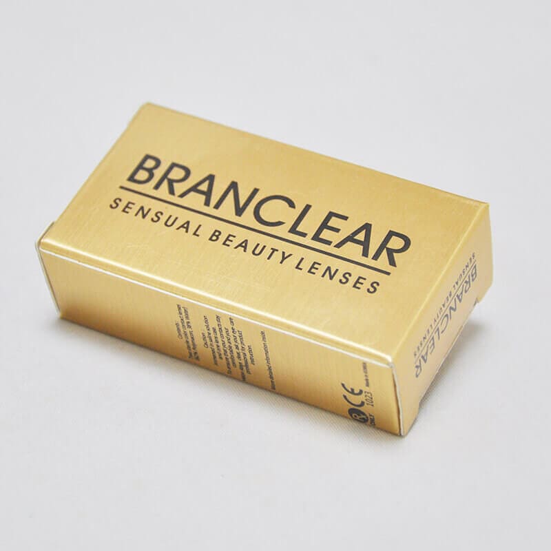 Golden Branclear Color Contact Lens Side View