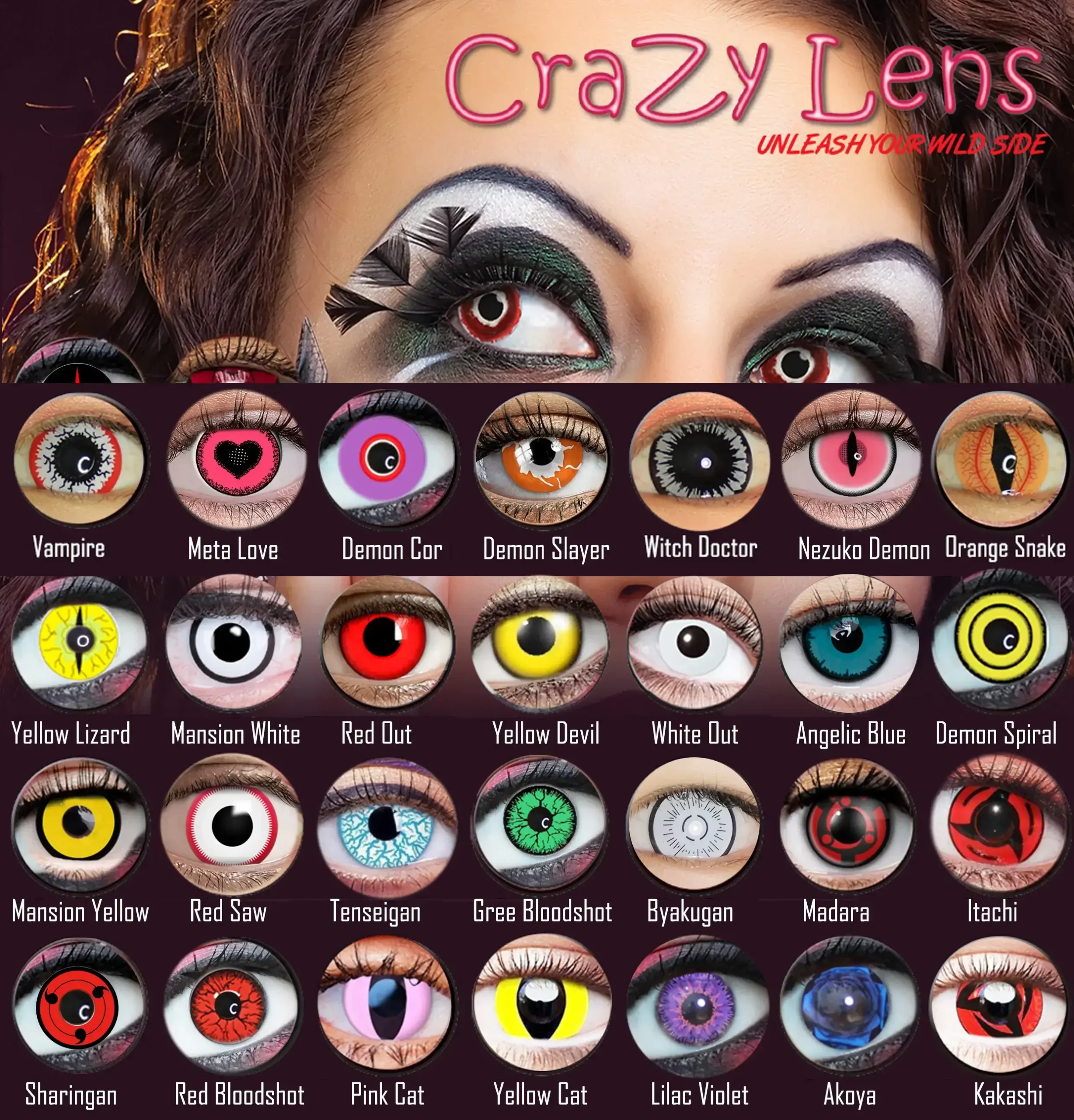 Fancy Animie Crazy Contact Lenses poster